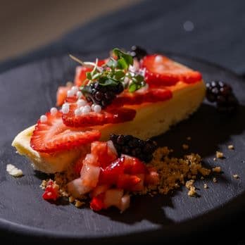 Private chef dining — chef-prepared dishes
