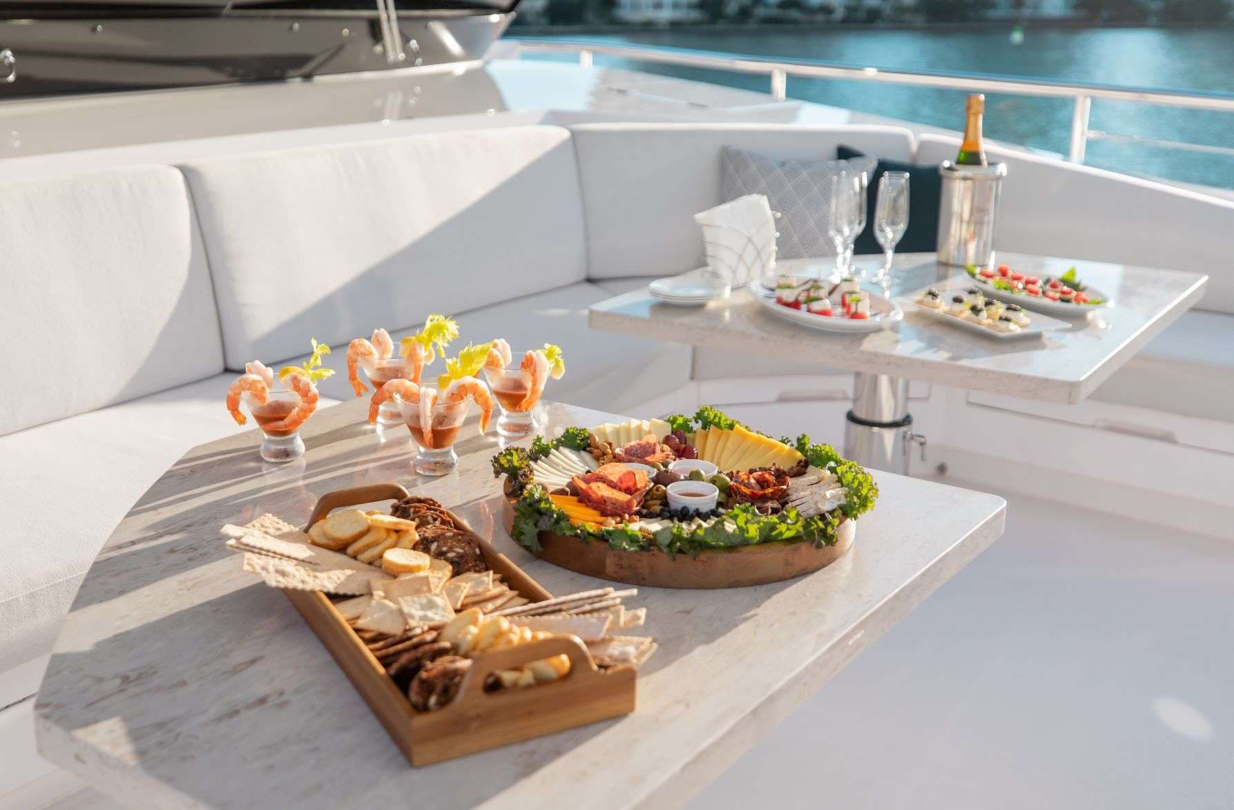 Private chef dining — yacht or villa service